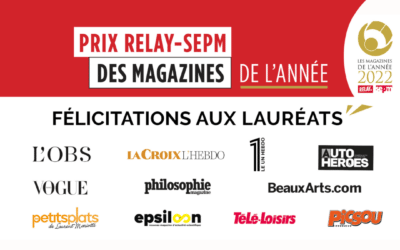 Retour sur la soirée de remise des Prix RELAY-SEPM des Magazines de l’Année 2022 !